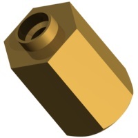 9650BB83214 9650B-B-0832-14 SWG STDF 5/16 HEX X 7/16 L, 8-32 THD BR/ET