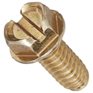 8-32 X 5/16 SLTD INDENTED HEX WSHR FACE